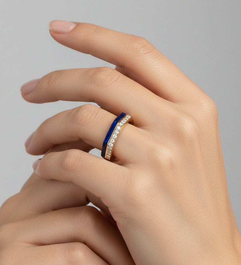 انگشتر طلا نگین دار