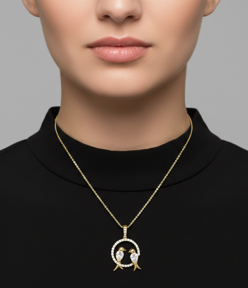 پلاک طلا نگین دار