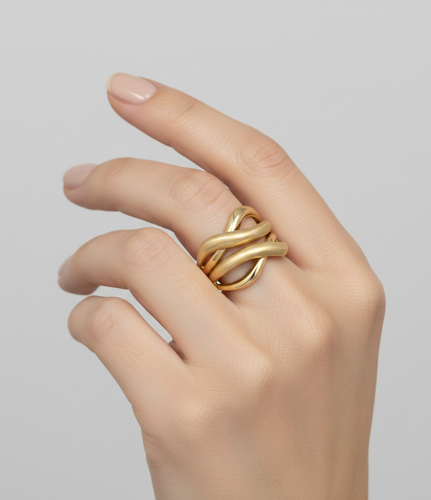 انگشتر طلا بدون نگین