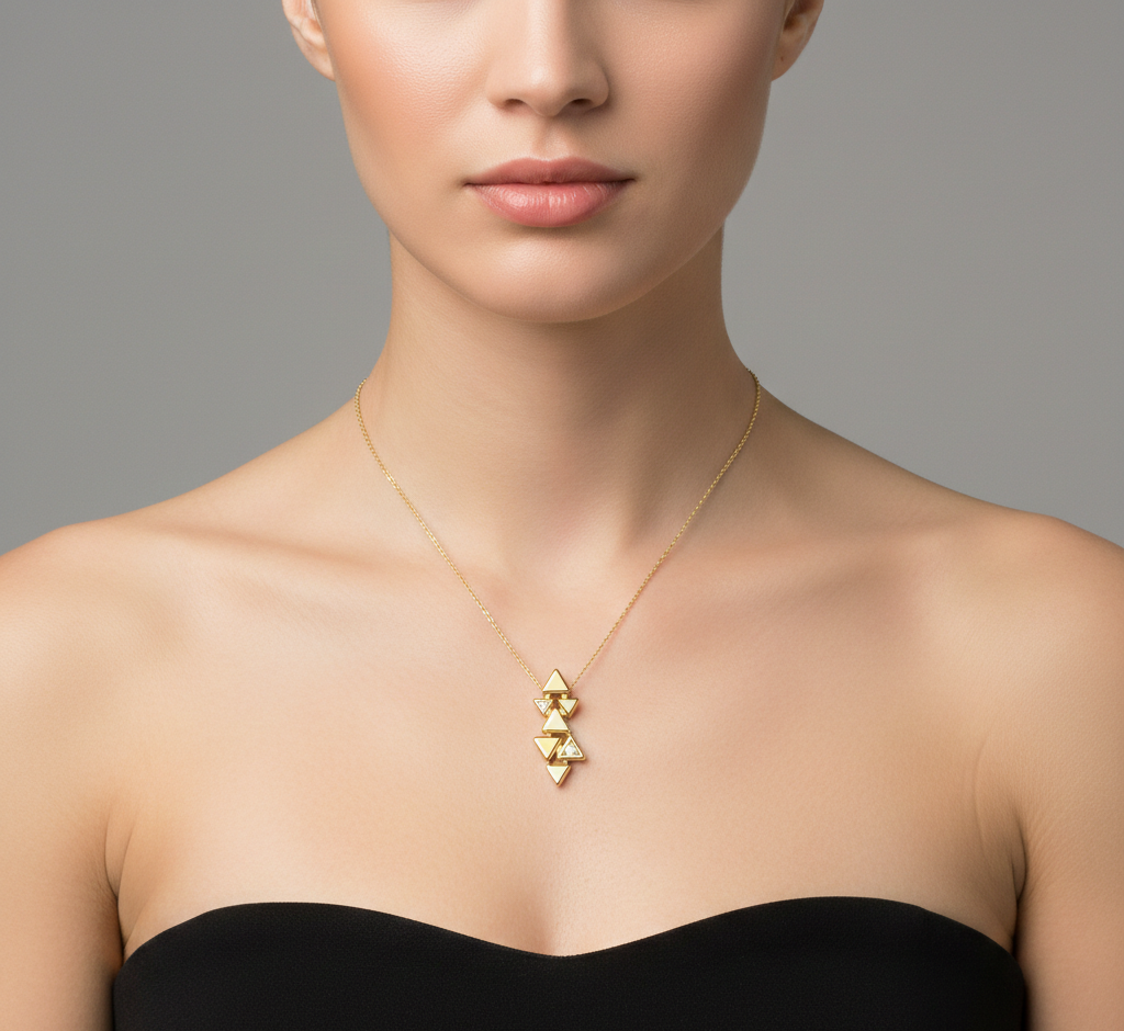 پلاک طلا نگین دار