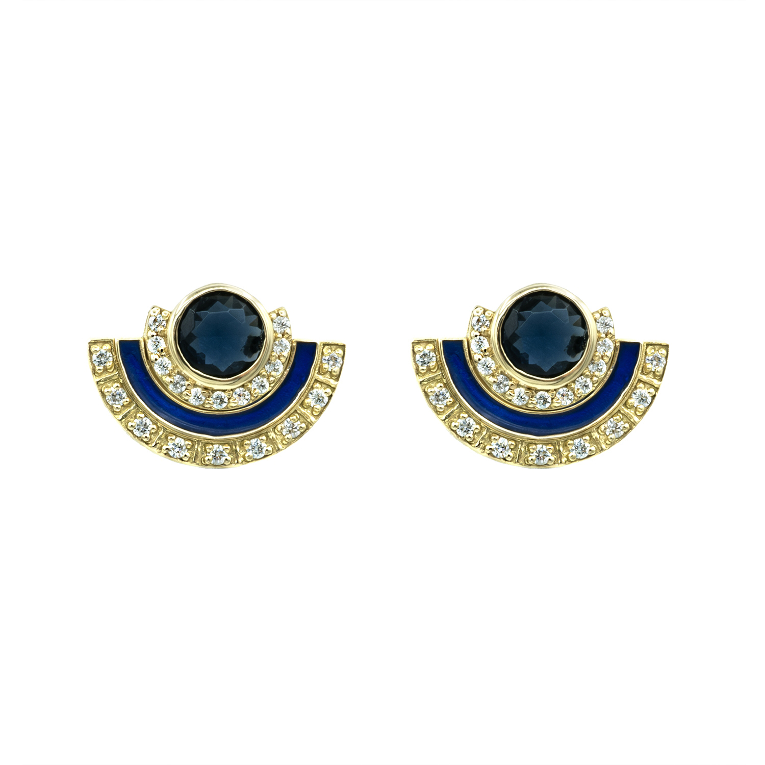 گوشواره طلا نگین دار