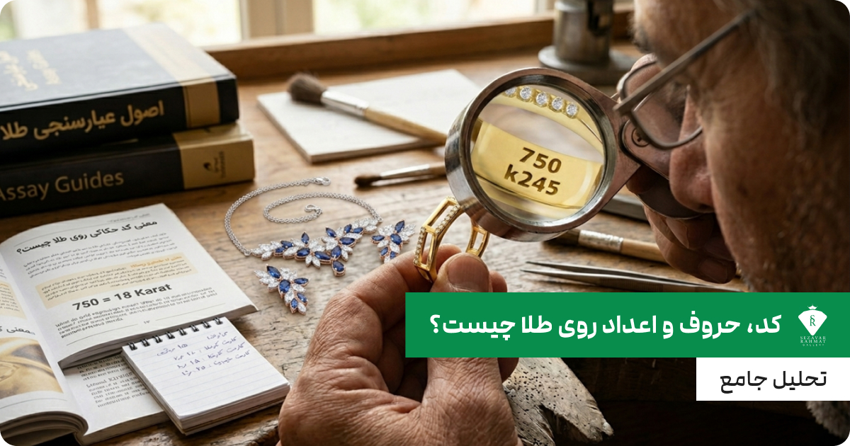 کد، حروف و اعداد روی طلا چیست؟