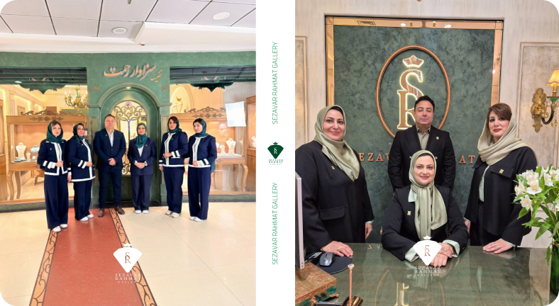 تصویر نفیسه سزاوار رحمت در کنار دیگر اعضای سازمان
