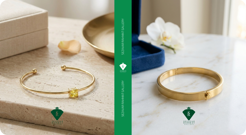 دستبند النگویی (Bangle) در مقابل کاف (Cuff)