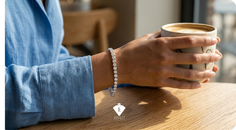 دستبند تنیسی (Tennis Bracelet)