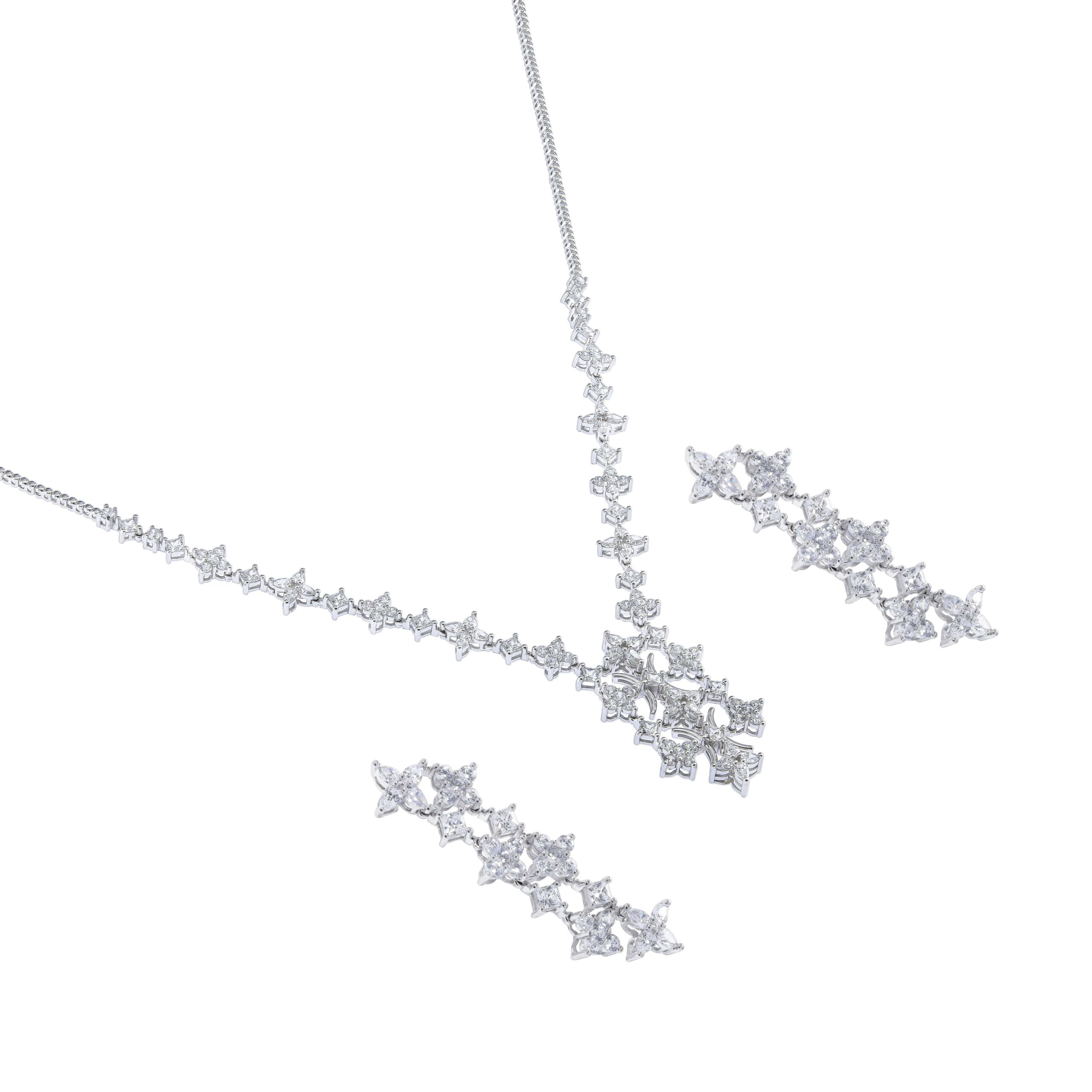 نیم ست طلا نگین دار