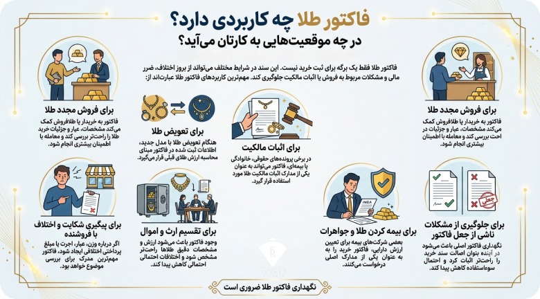 اینفوگرافی فاکتور طلا چه کاربردی دارد و در چه موقعیتهایی به کارتان میآید؟