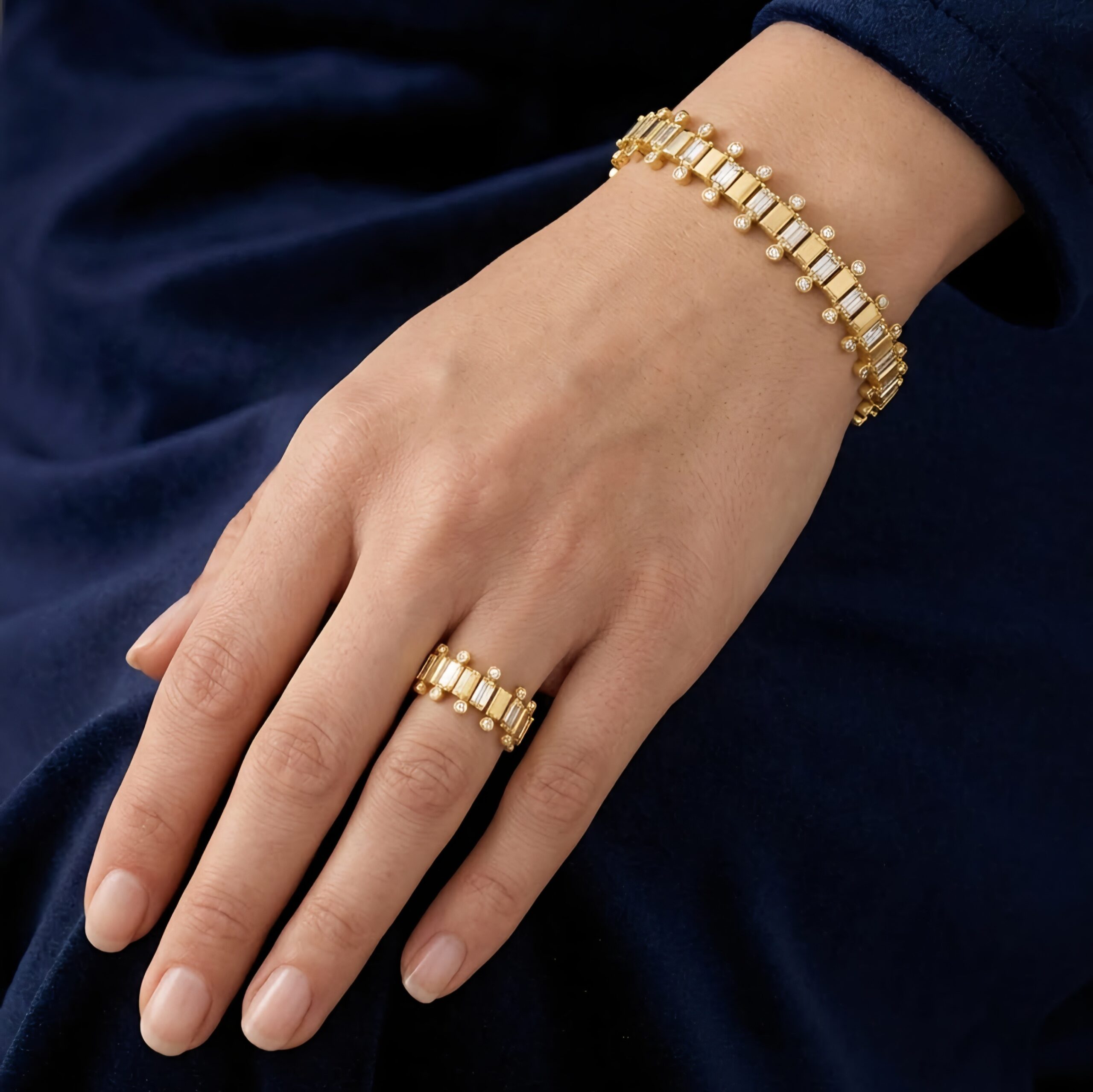 ست طلا نگین دار