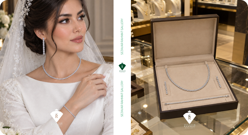 سرویس طلای ظریف عروس